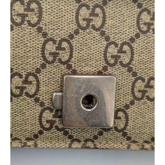 Pre-owned Gucci GG Supreme Blooms Dionysus Mini Flap Brown/Antique Rose 421970 - Picture 7 of 16